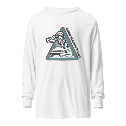 Performance | Hooded Long Sleeve T Shirt | Allen Marine | Crest Logo
