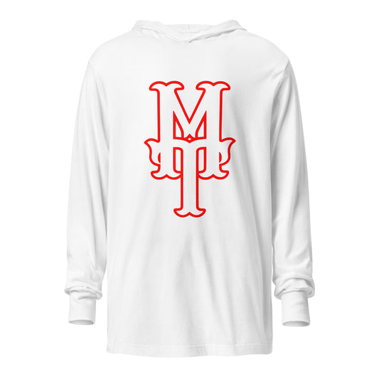 Performance | Hooded Long Sleeve T Shirt | MT | Lettermark Logo