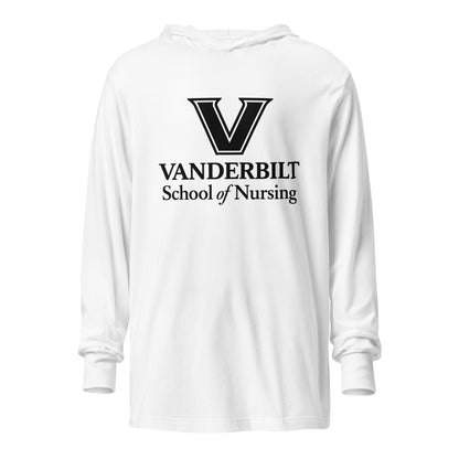 Performance | Hooded Long Sleeve T Shirt | Grand View University Nursing | Crest Logo