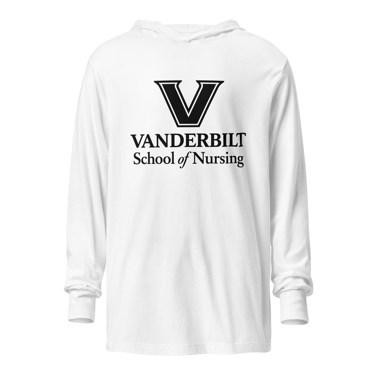 Performance | Hooded Long Sleeve T Shirt | Grand View University Nursing | Crest Logo