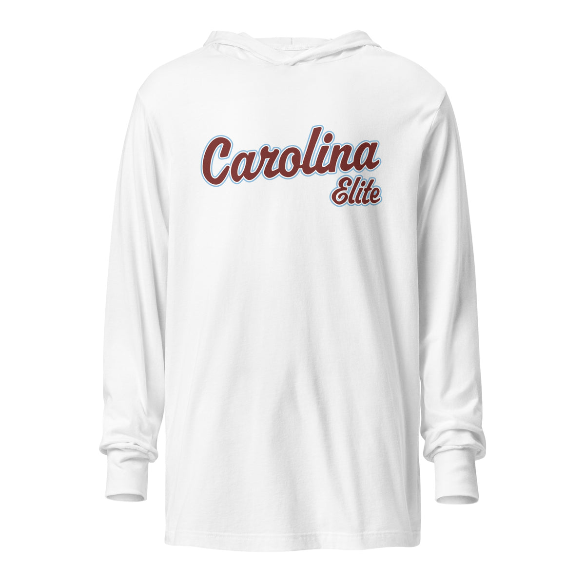 Performance | Hooded Long Sleeve T Shirt | Carolina Elite-Shields | Modern Script Logo