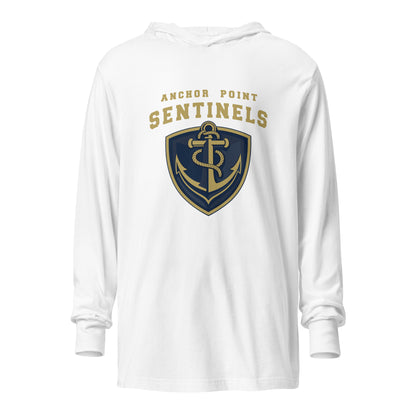 Performance | Hooded Long Sleeve T Shirt | Anchor Point | Crest Logo