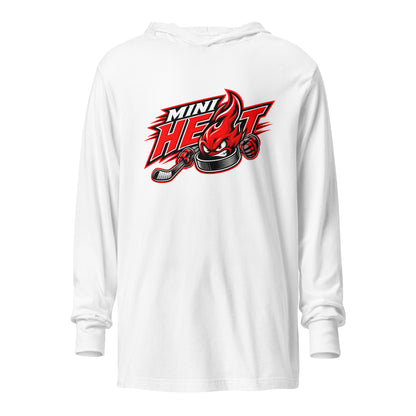 Performance | Hooded Long Sleeve T Shirt | MINI HEAT | Emblem Logo