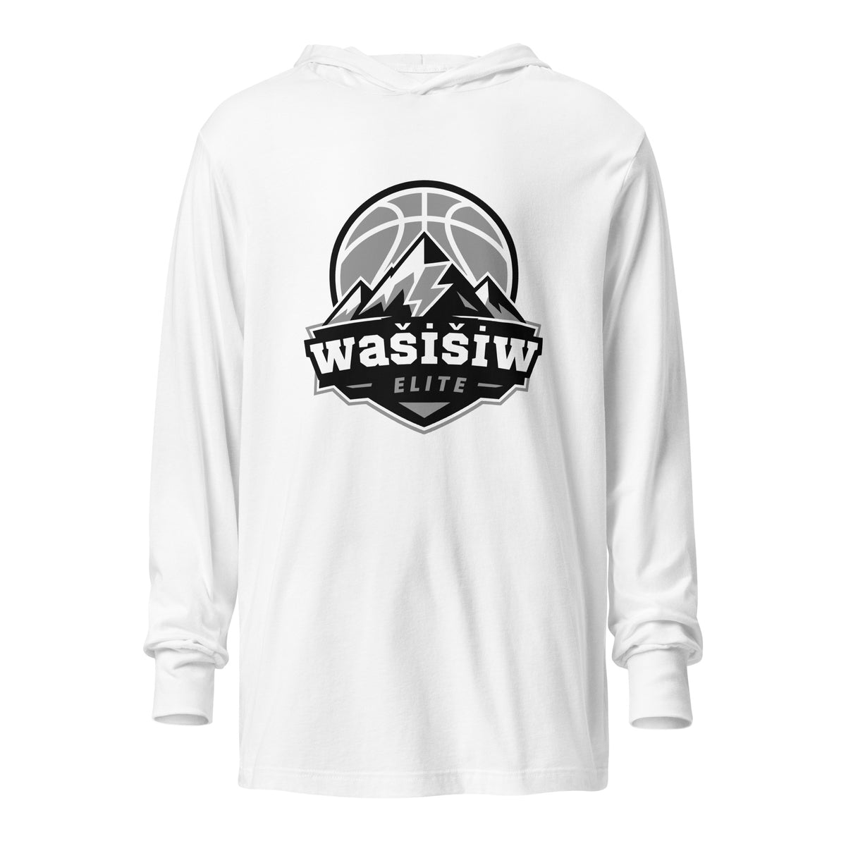 Performance | Hooded Long Sleeve T Shirt | Wašišiw Elite | Shield Logo