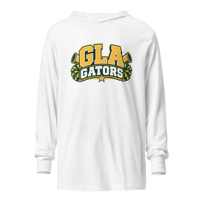 Performance | Hooded Long Sleeve T Shirt | GLA Gators Cheer Team | Crest Logo