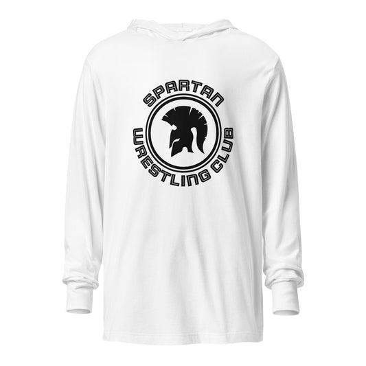 Performance | Hooded Long Sleeve T Shirt | Spartan Wrestling Club | Crest Logo