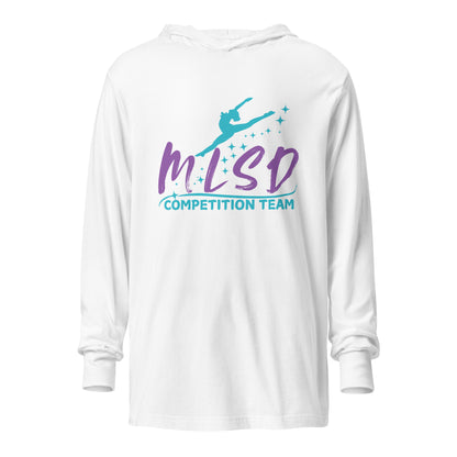 Performance | Hooded Long Sleeve T Shirt | Miss Lorraine’s School of Dance | Lettermark Logo