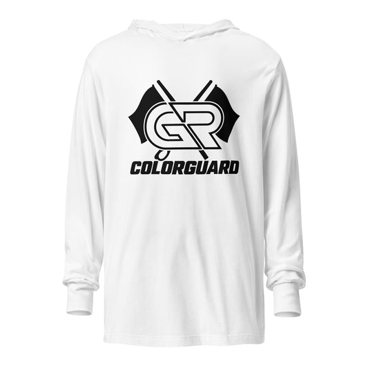 Performance | Hooded Long Sleeve T Shirt | George Ranch High School Colorguard | Crest Logo