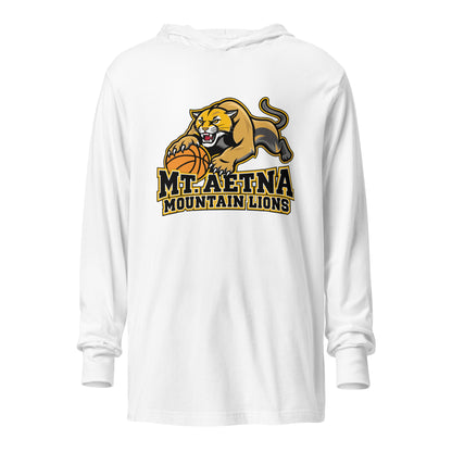 Performance | Hooded Long Sleeve T Shirt | Mt. Aetna Adventist School | Crest Logo