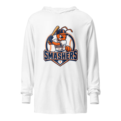 Performance | Hooded Long Sleeve T Shirt | Tx Smashers | Emblem Logo