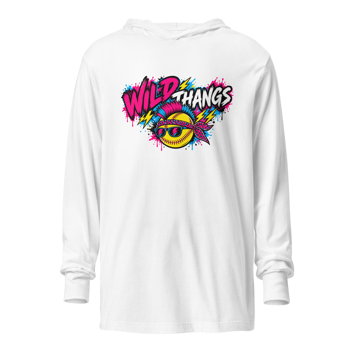 Performance | Hooded Long Sleeve T Shirt | Wild Thangs | Vanguard Logo