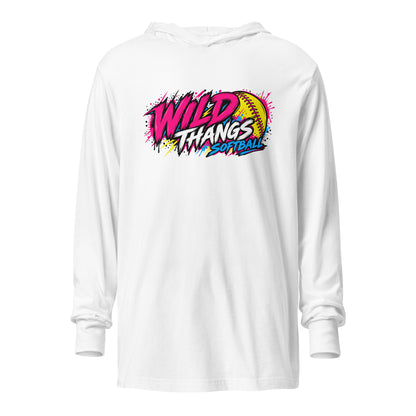 Performance | Hooded Long Sleeve T Shirt | Wild Thangs | Ironclad Fastpitch Logo
