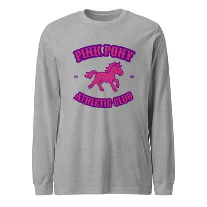 Performance | Long Sleeve Tee | Pink Pony Athletic Club | Crest Logo
