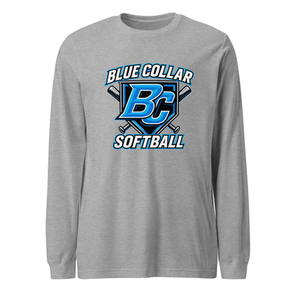 Performance | Long Sleeve Tee | Blue Collar Softball 2034 | Shield Logo