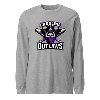 Performance | Long Sleeve Tee | Carolina Outlaws Baseball | Crest Logo