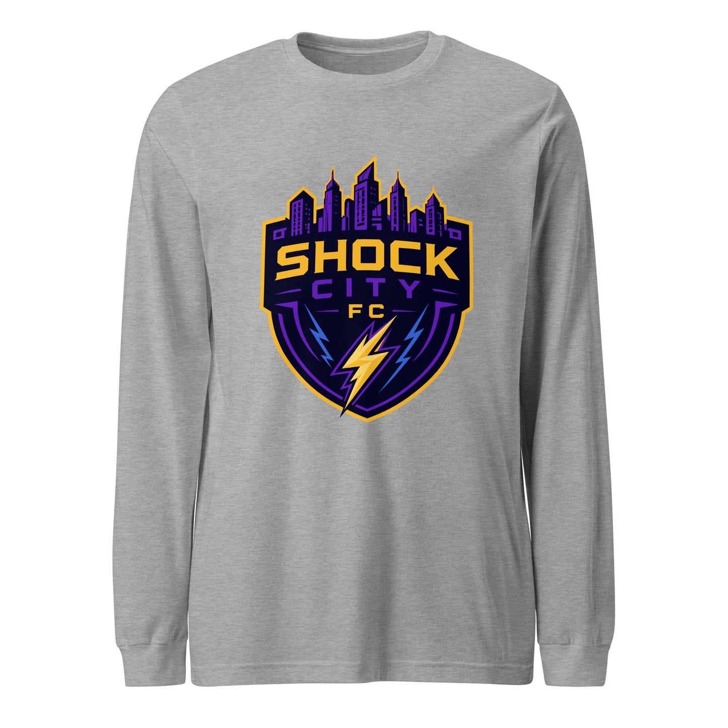 Performance | Long Sleeve Tee | Shock City FC | Crest Logo
