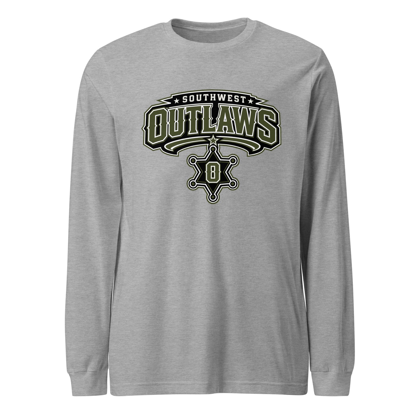 Performance | Long Sleeve Tee | Southwest Outlaws | Frontier Athletics Logo