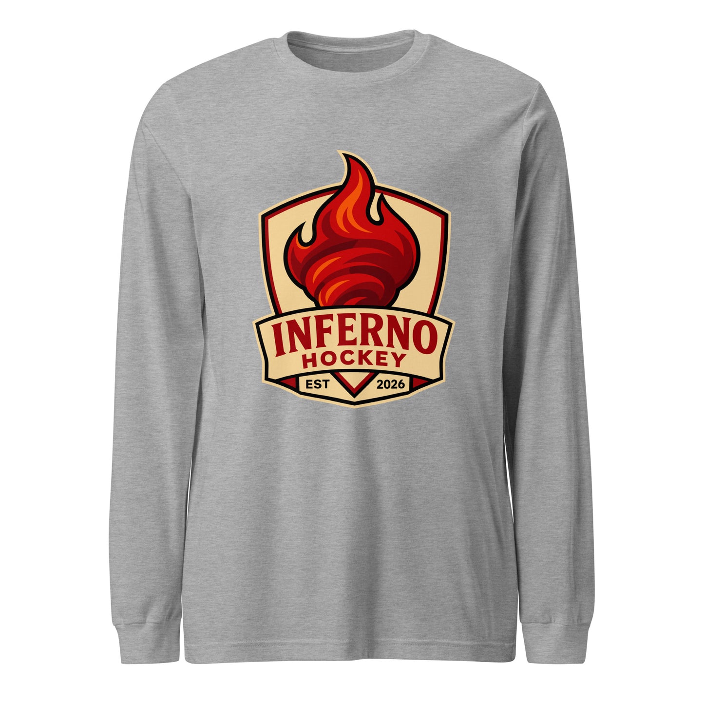 Performance | Long Sleeve Tee | Inferno Hockey | Crest Logo