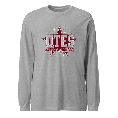 Performance | Long Sleeve Tee | Utes Allstar Cheer | Crest Logo