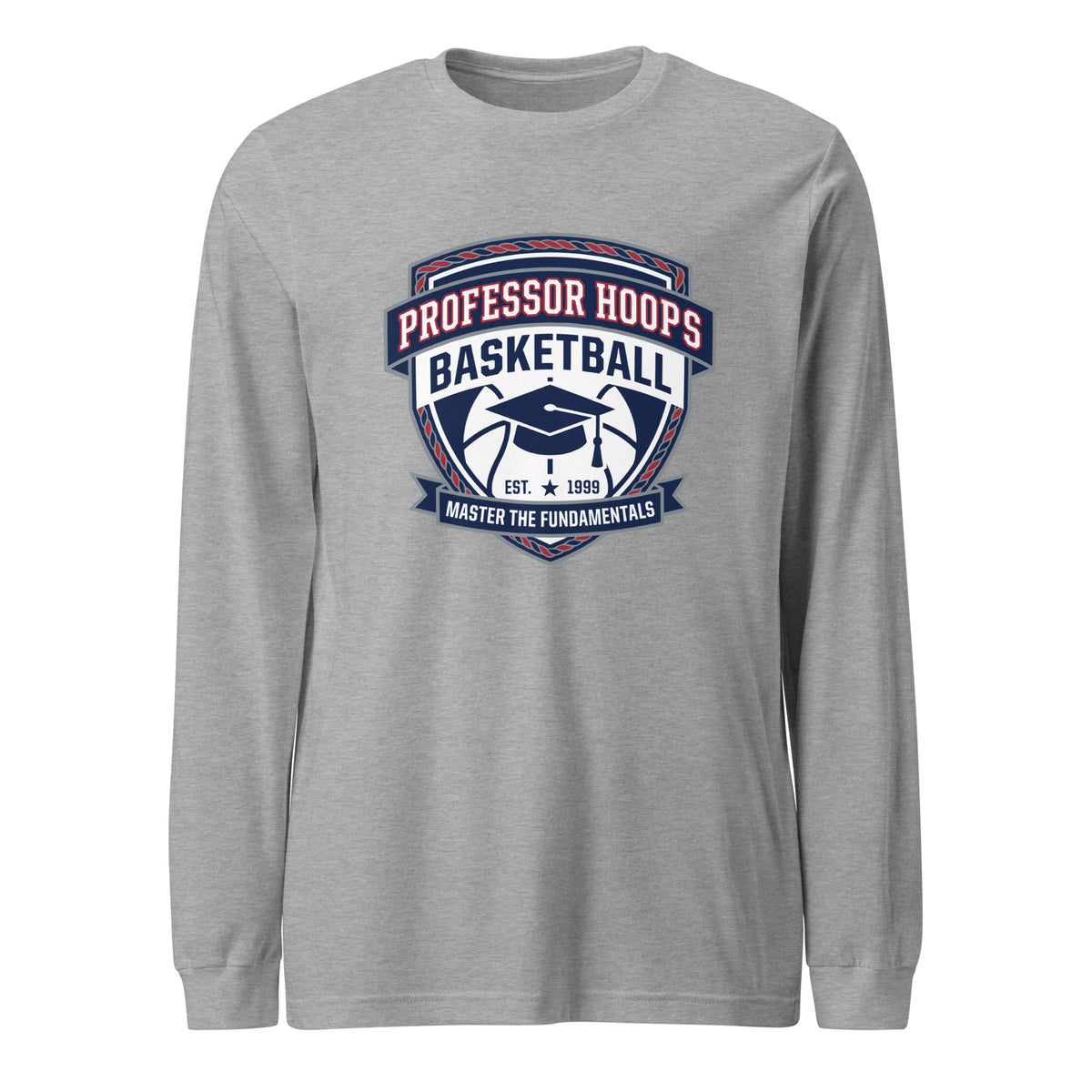 Performance | Long Sleeve Tee | Professor Hoops Basketball | Crest Logo