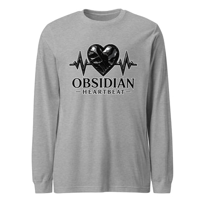 Performance | Long Sleeve Tee | Obsidian Heartbeat | Pulse Athletics Logo