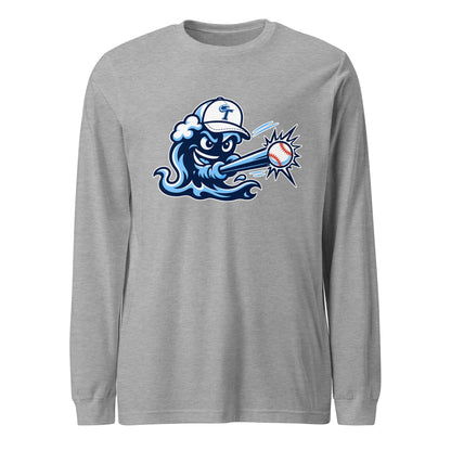 Performance | Long Sleeve Tee | Long Island Tides Baseball | Mascot Logo