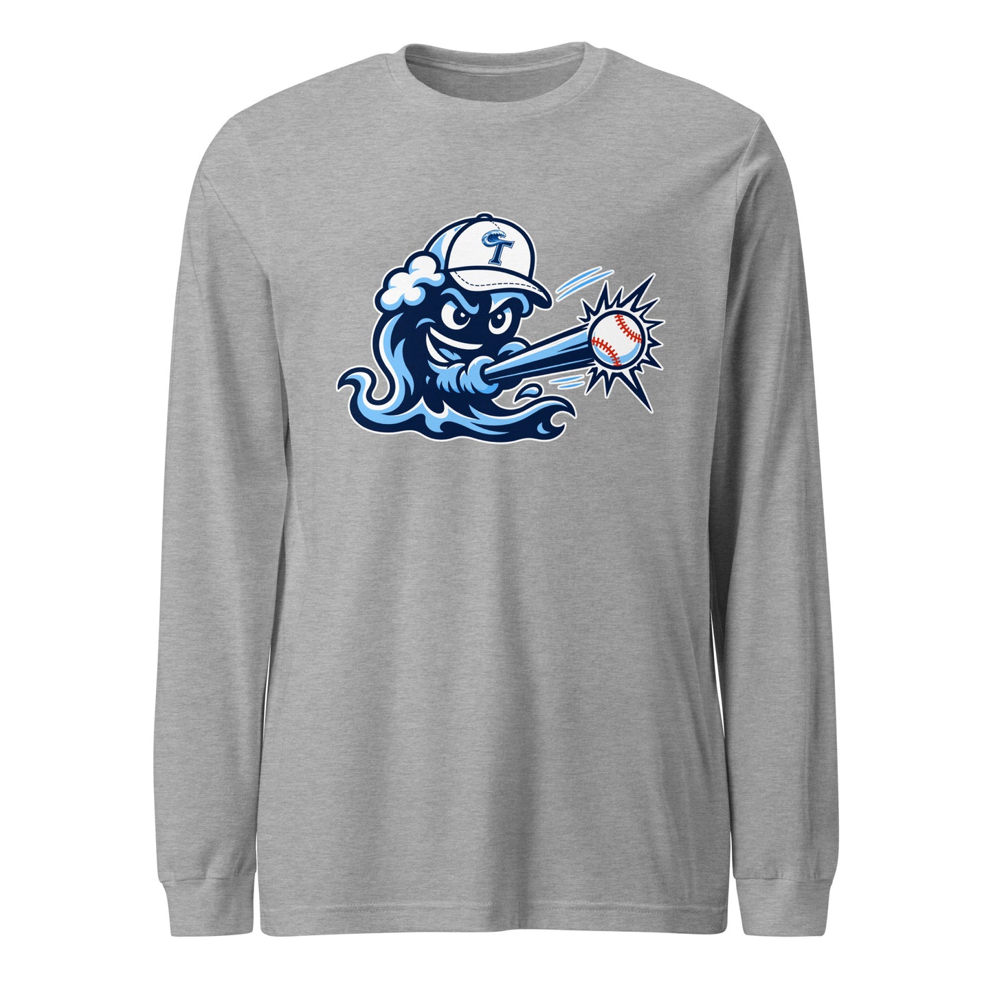 Performance | Long Sleeve Tee | Long Island Tides Baseball | Mascot Logo