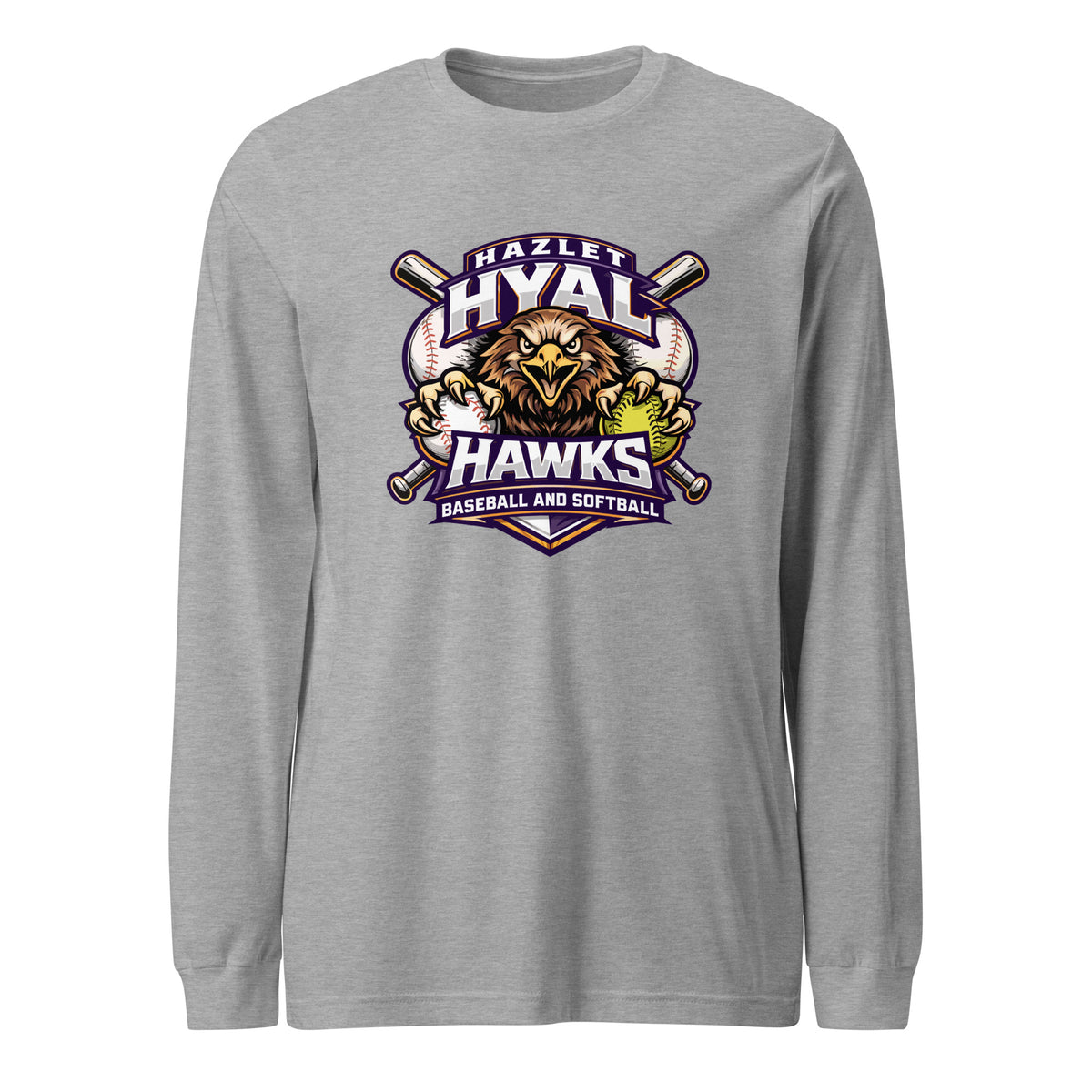 Performance | Long Sleeve Tee | HYAL Hawks | Emblem Logo