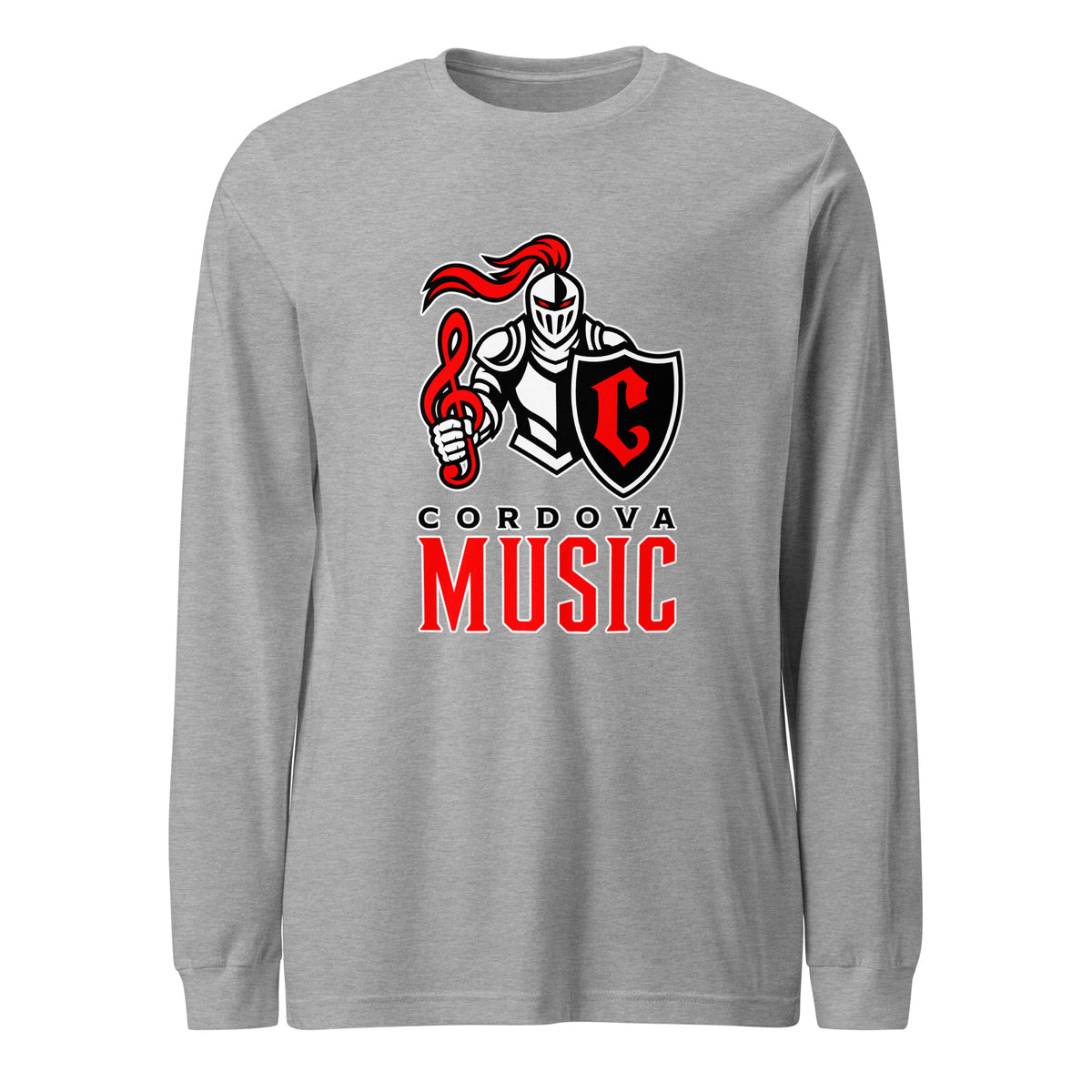 Performance | Long Sleeve Tee | Cordova High Music | Vanguard Logo
