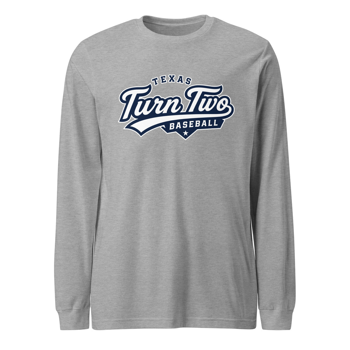 Performance | Long Sleeve Tee | Texas Turn Two Baseball | Athletics Logo