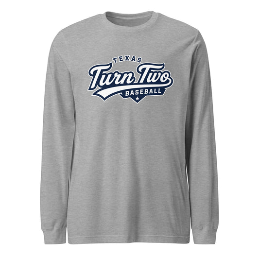 Performance | Long Sleeve Tee | Texas Turn Two Baseball | Athletics Logo