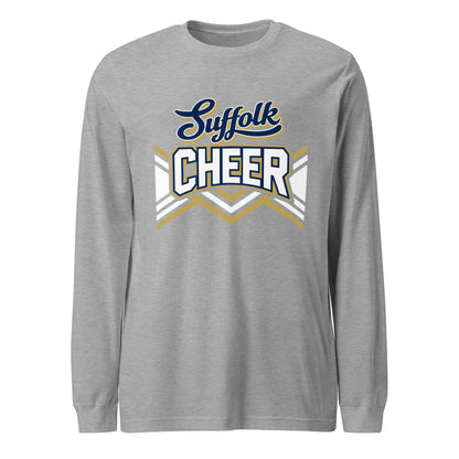 Performance | Long Sleeve Tee | Suffolk University Cheerleading | Vanguard Logo