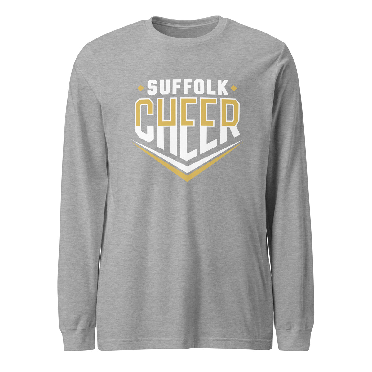 Performance | Long Sleeve Tee | Suffolk University Cheerleading | Emblem Logo