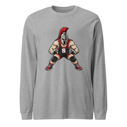 Performance | Long Sleeve Tee | Spartan Wrestling Club | Mascot Logo