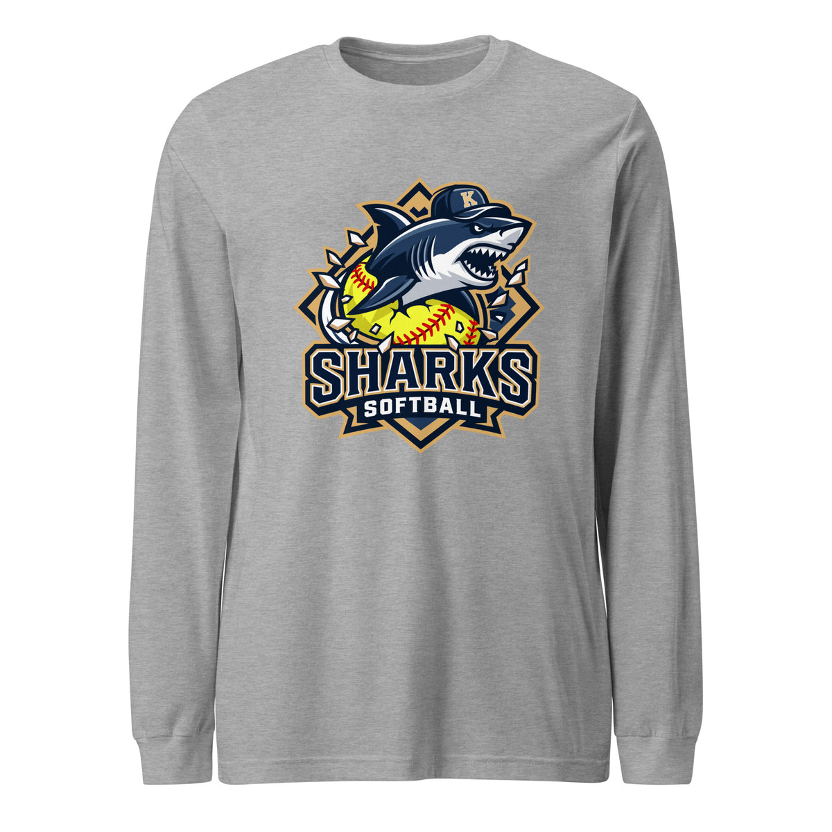 Performance | Long Sleeve Tee | Sharks Diamond Sports | Crest Logo