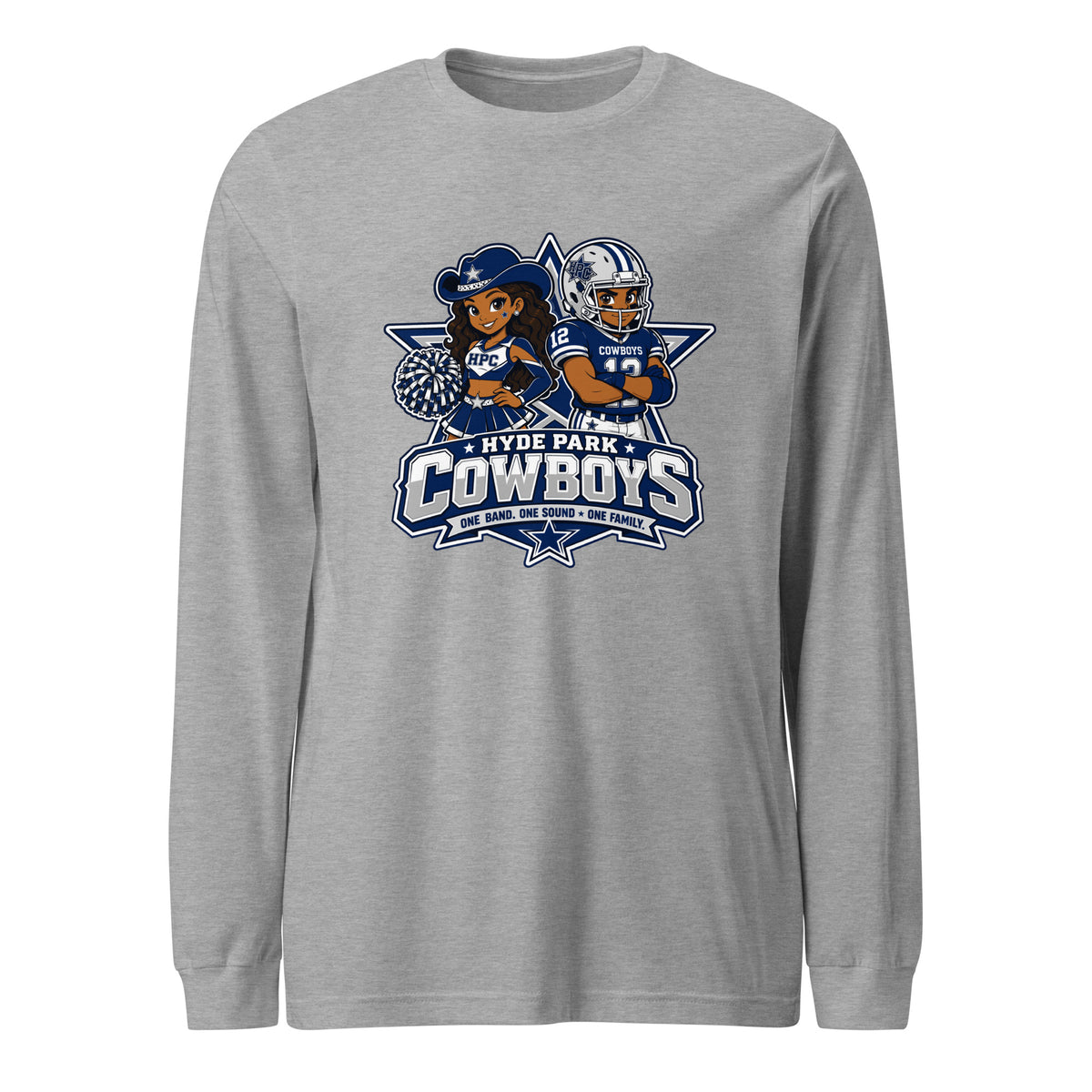 Performance | Long Sleeve Tee | Hyde Park Cowboys | Vanguard Logo