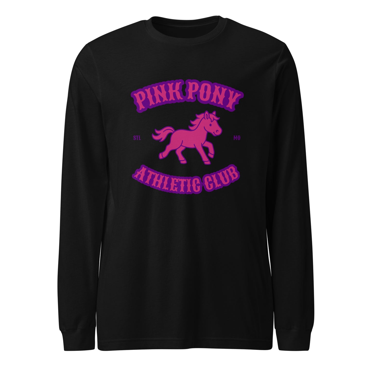 Performance | Long Sleeve Tee | Pink Pony Athletic Club | Crest Logo