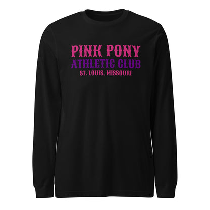 Performance | Long Sleeve Tee | Pink Pony Athletic Club | Athletic Wordmark Logo