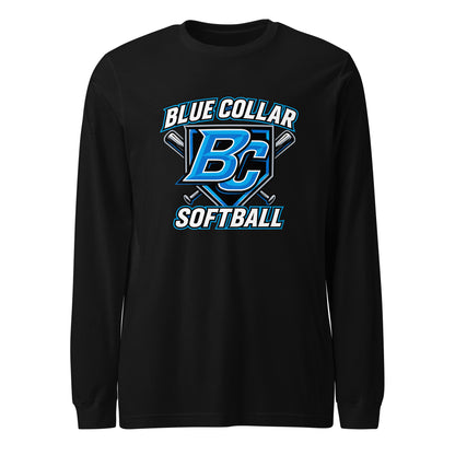 Performance | Long Sleeve Tee | Blue Collar Softball 2034 | Shield Logo