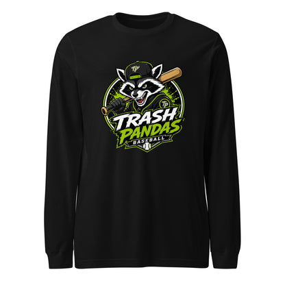 Performance | Long Sleeve Tee | Trash Pandas Baseball Organization | Mascot Logo