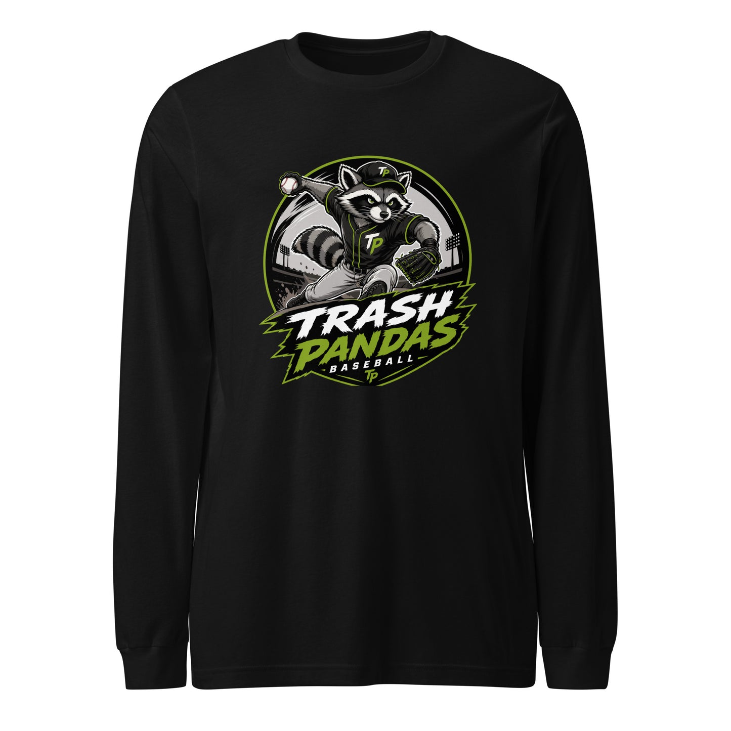 Performance | Long Sleeve Tee | Trash Pandas Baseball Organization | Vanguard Logo
