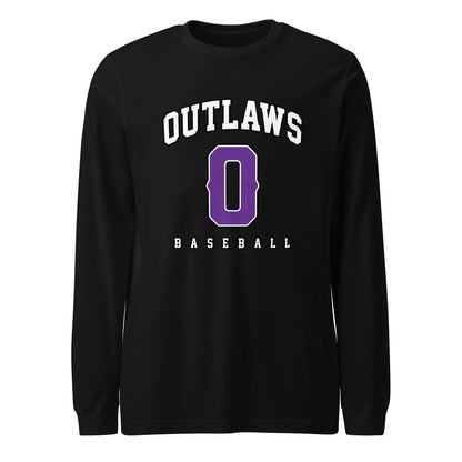 Performance | Long Sleeve Tee | Carolina Outlaws Baseball | Atheltics Logo
