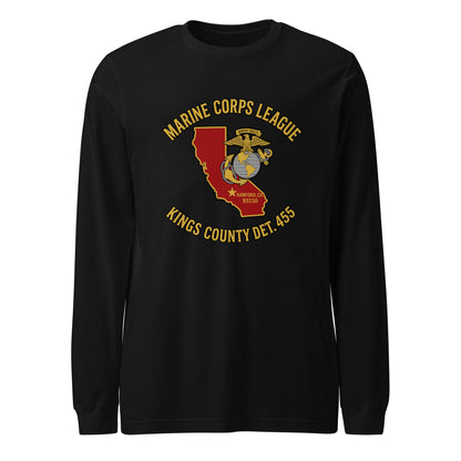 Performance | Long Sleeve Tee | Marine Corps League kings County Det 455 | Crest Logo