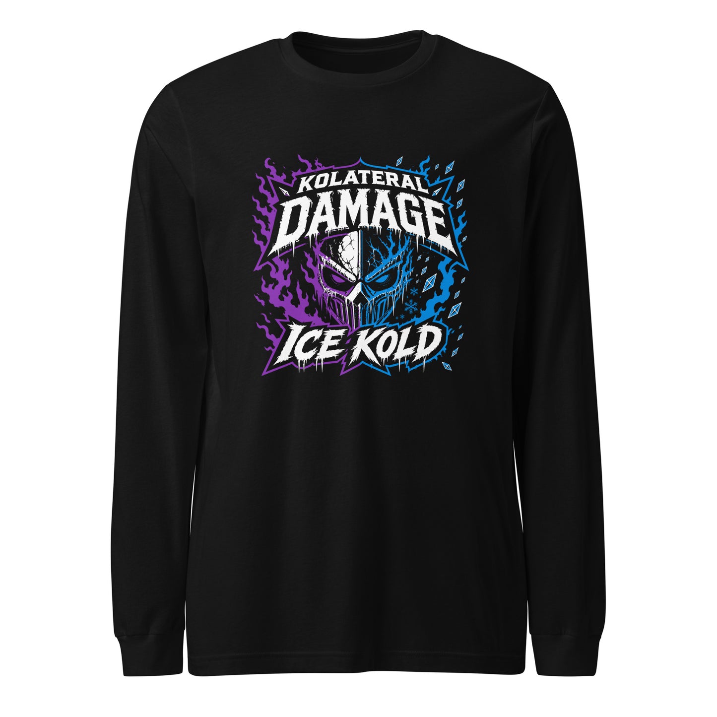 Performance | Long Sleeve Tee | Kolateral Damage E-Sports | Ice Kold Crest Logo