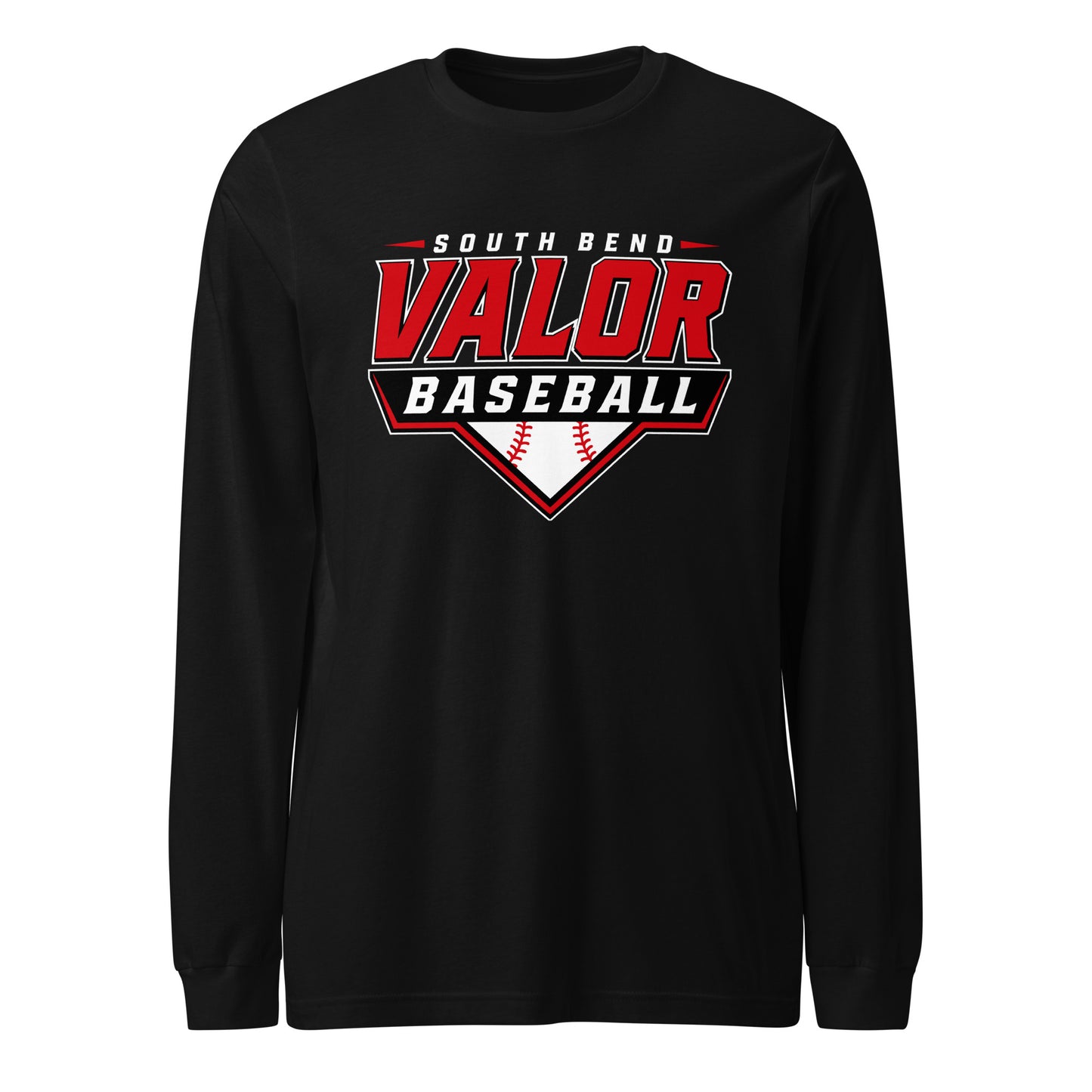 Performance | Long Sleeve Tee | South Bend Valor Baseball | Vanguard Logo