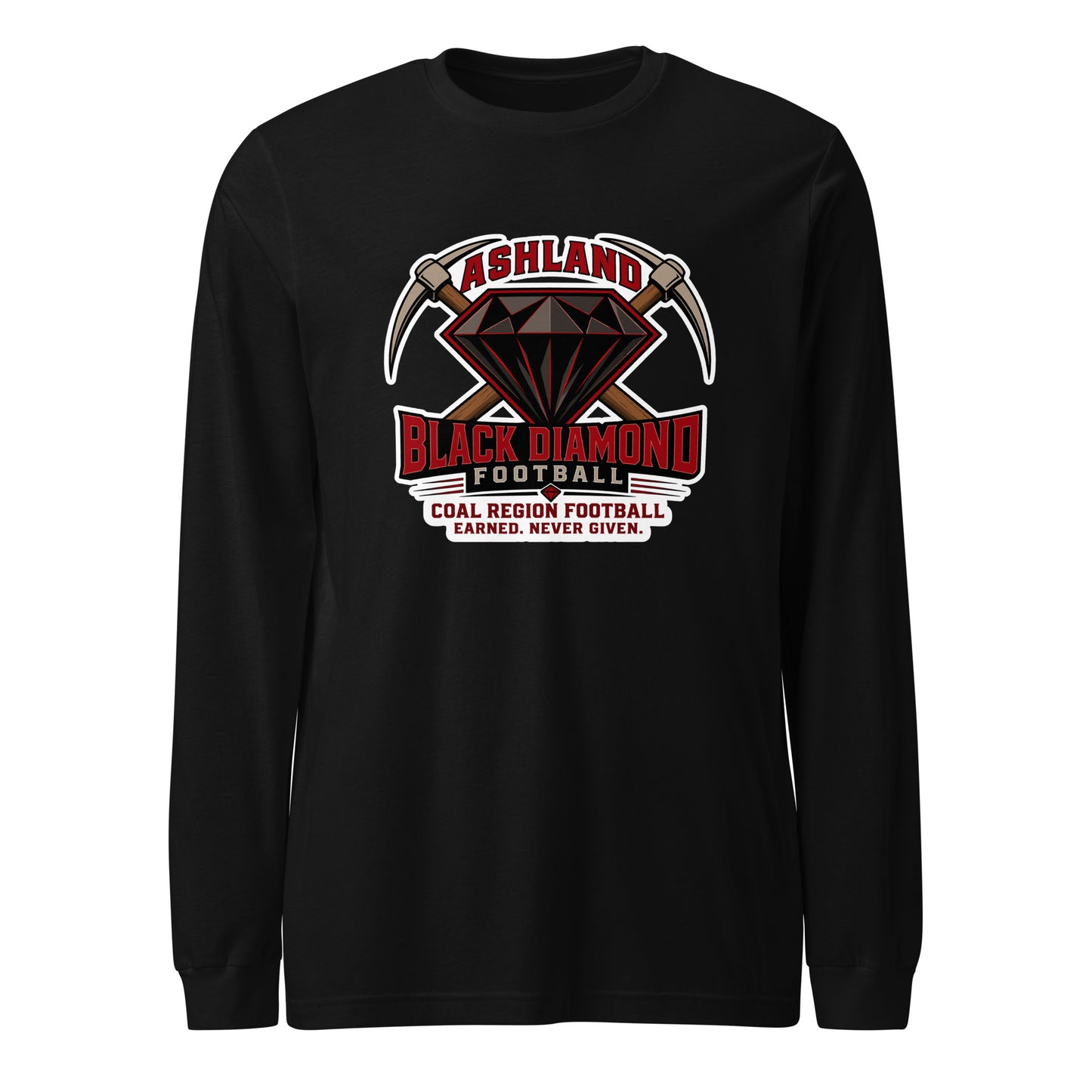 Performance | Long Sleeve Tee | Ashland Black Diamonds | Vanguard Logo