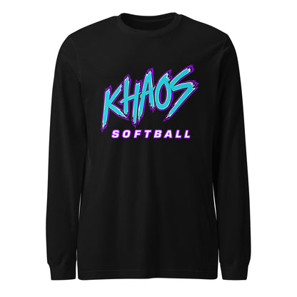 Performance | Long Sleeve Tee | Khaos Softball | Atlhetics Logo