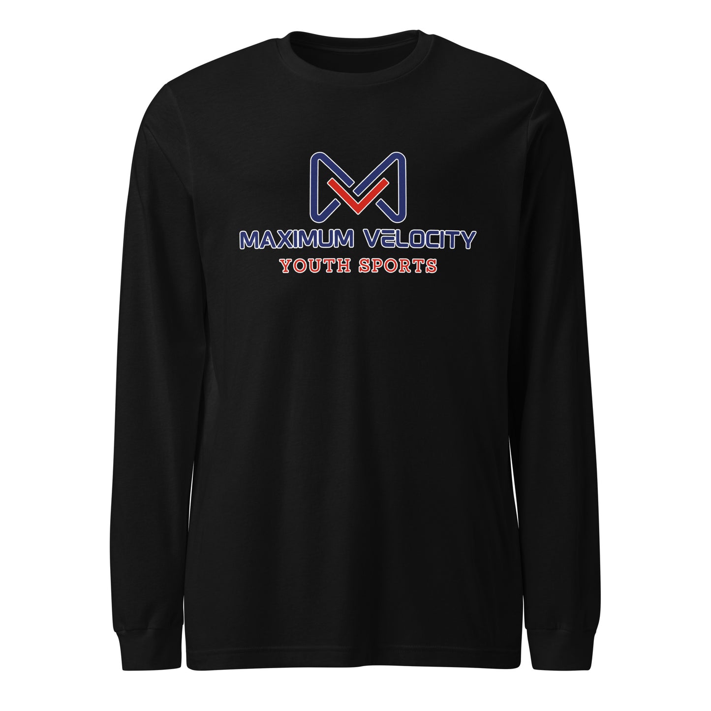 Performance | Long Sleeve Tee | Maximum Velocity Youth Sports | Emblem Logo