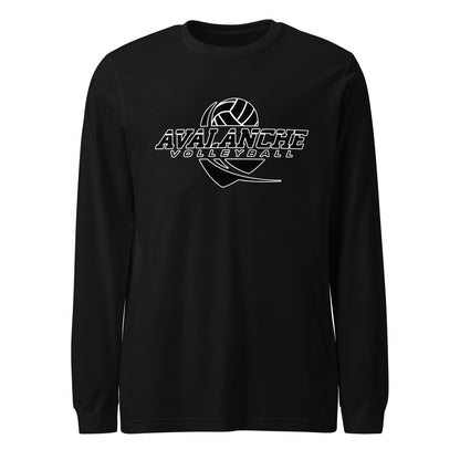 Performance | Long Sleeve Tee | Avalanche Volleyball Club | Crest Logo