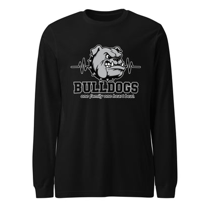 Performance | Long Sleeve Tee | Celina Recreational Football Black | Bulldogs Crest Logo